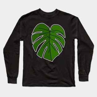 Monstera Deliciosa Leaf Long Sleeve T-Shirt